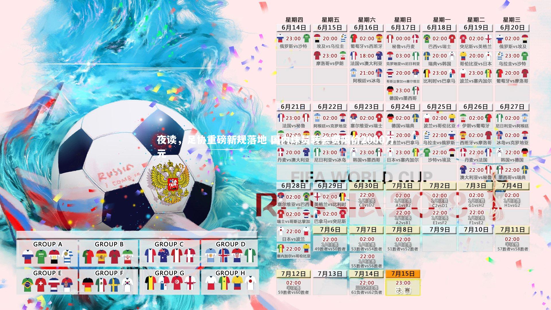 夜读，足协重磅新规落地 国内球员转会费限价2000万元